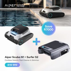 Aiper Scuba N1 and Aiper Surfer S2 Cordless Robotic Bundle Pack